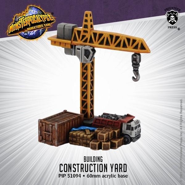 Monsterpocalypse: Building - Construction Yard - pip51094 - Used