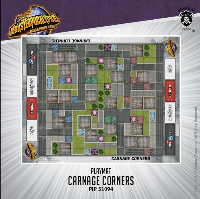Monsterpocalypse: Playmat - Carnage Corners - pip51094