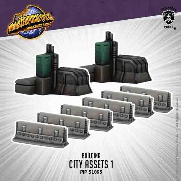 Monsterpocalypse: Building - City Assets 1 - pip51095 - Used