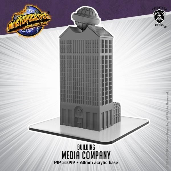 Monsterpocalypse: Building - Media Company - pip51099 - Used
