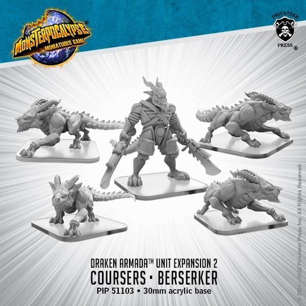 Monsterpocalypse: Draken Armada - Coursers, Draken Berserker - pip51103