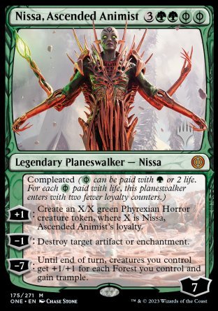 Nissa, Ascended Animist (Promo Pack) [Phyrexia: All Will Be One Promos]