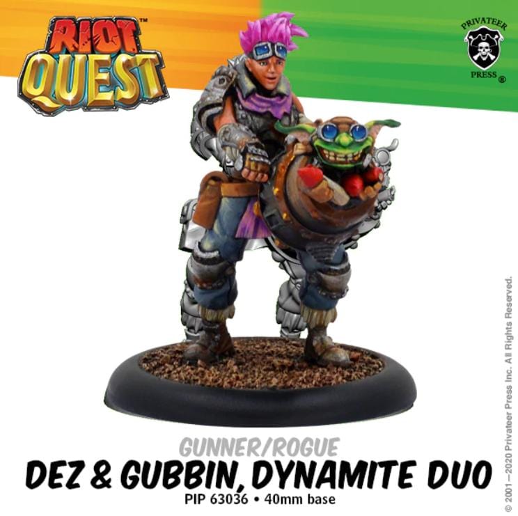 Riot Quest Dez & Gubbin, Dynamite Duo - pip63036 - Used