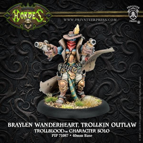 Braylen Wanderheart, Trollkin Outlaw - pip71087