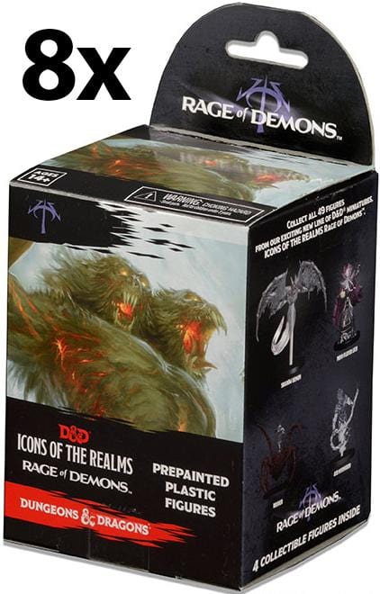 D&D Icons of the Realms: Rage of Demons  (Brick of 8) ( 72066 )