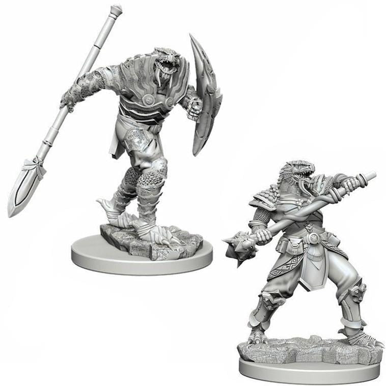 D&D Unpainted Minis - Dragonborn Male Fighter with Spear ( 73340 )