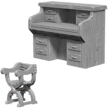 Wizkids Unpainted Minis - Desk and Chair ( 73362 )