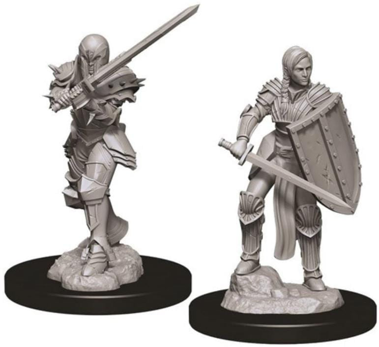 D&D Unpainted Minis - Human Female FIghters ( 73705 )