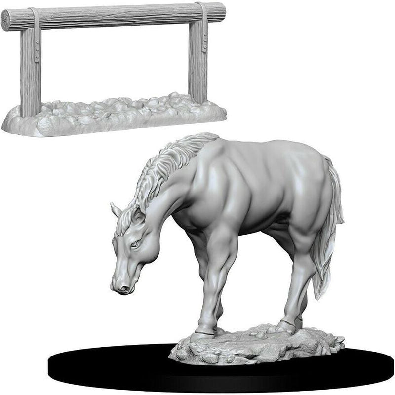 Wizkids Unpainted Minis - Horse and Hitch ( 73862 )