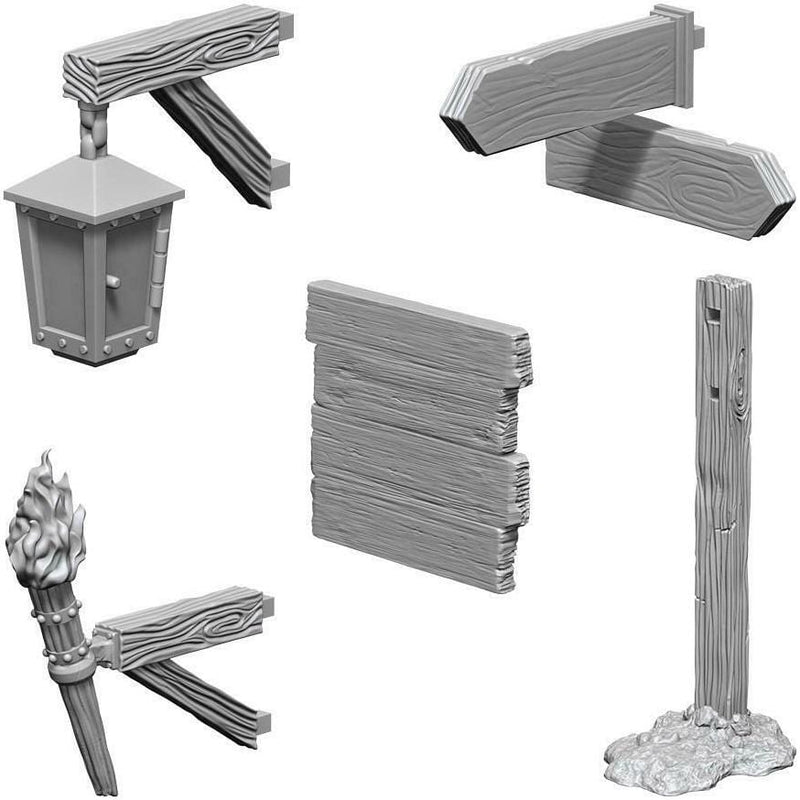 Wizkids Unpainted Minis - Signs and Lights ( 73869 )