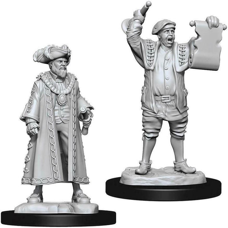 Wizkids Unpainted Minis - Mayor and Town Crier ( 73871 )