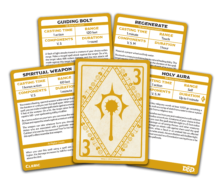 D&D: Spellbook Cards - Cleric