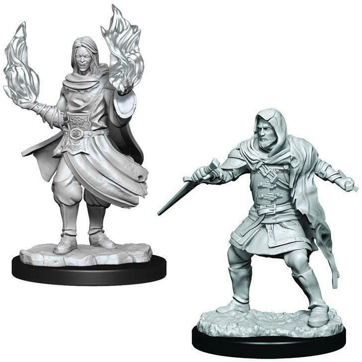 Critical Role Unpainted Minis - Hollow One Rogue and Sorcerer ( 90379 )