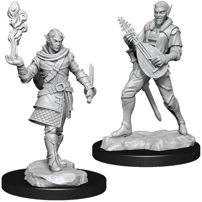 Critical Role Unpainted Minis - Pallid Elf Rogue and Bard ( 90381 )