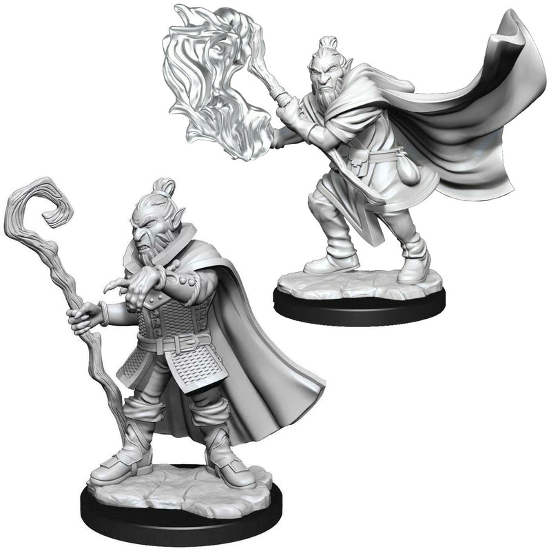 Critical Role Unpainted Minis - Hobgoblin Wizard and Druid ( 90389 )