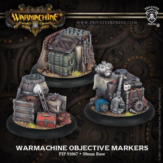 Warmachine Objective Markers - pip91067 - Used
