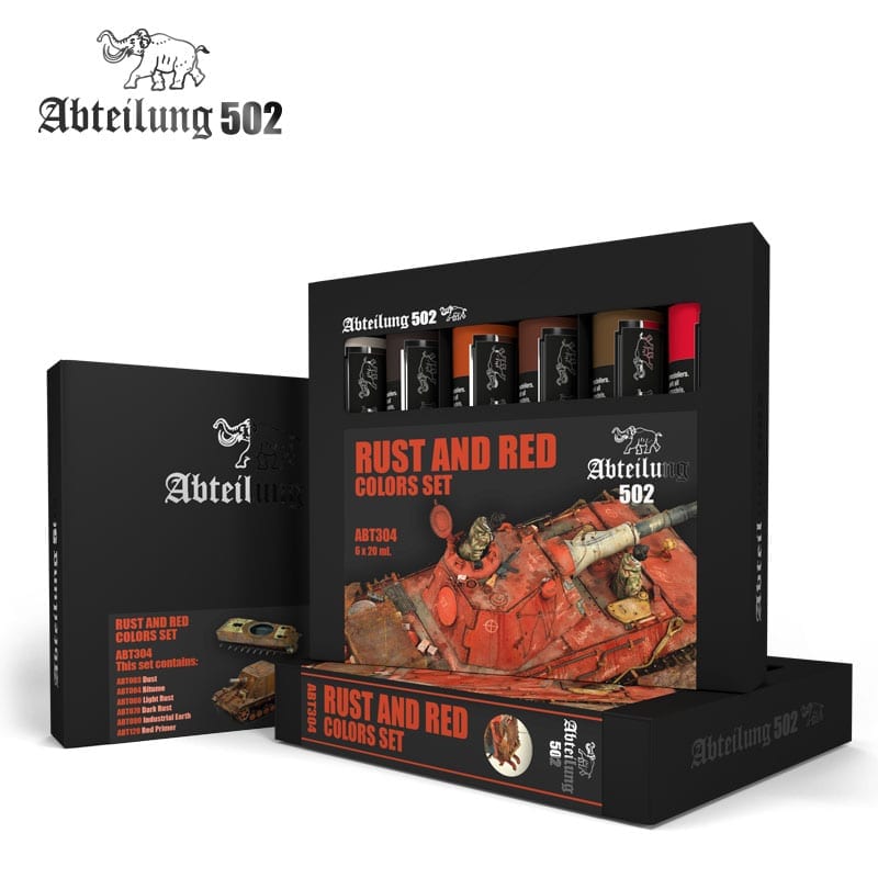 Abteilung 502 Paint Set - Rust and Red Colors ( ABT304 )