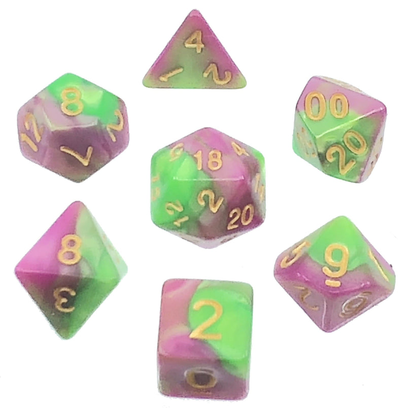 7 Polyhedral Abyss Dice Set 0 The Fool - AD005