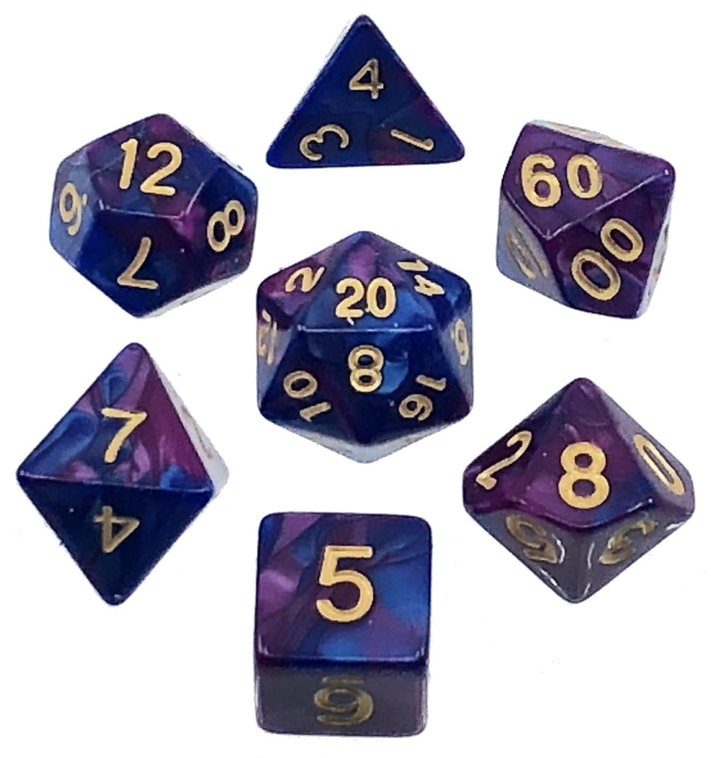 7 Polyhedral Abyss Dice Set IV Emperor - AD009
