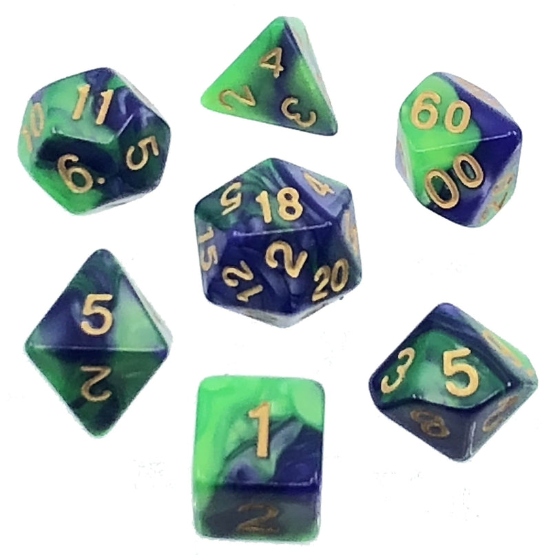 7 Polyhedral Abyss Dice Set XII Hangman - AD017