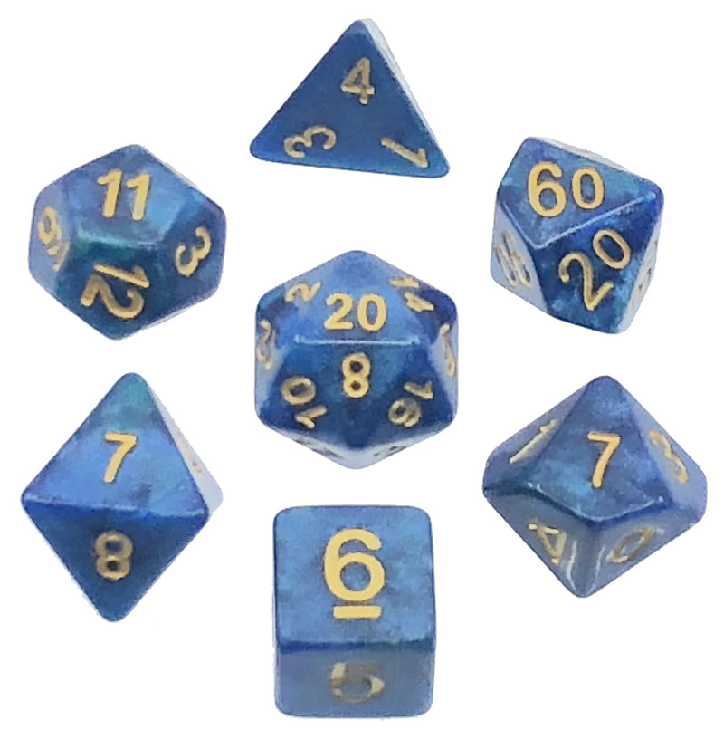 7 Polyhedral Abyss Dice Set XIV Temperance - AD019