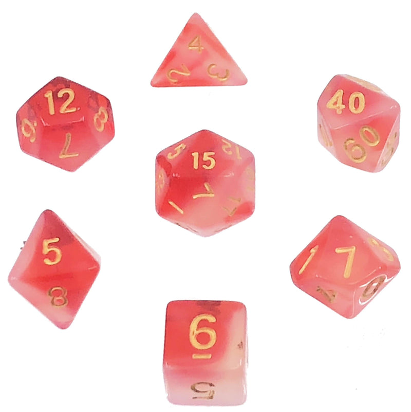 7 Polyhedral Abyss Dice Set Lust - AD030