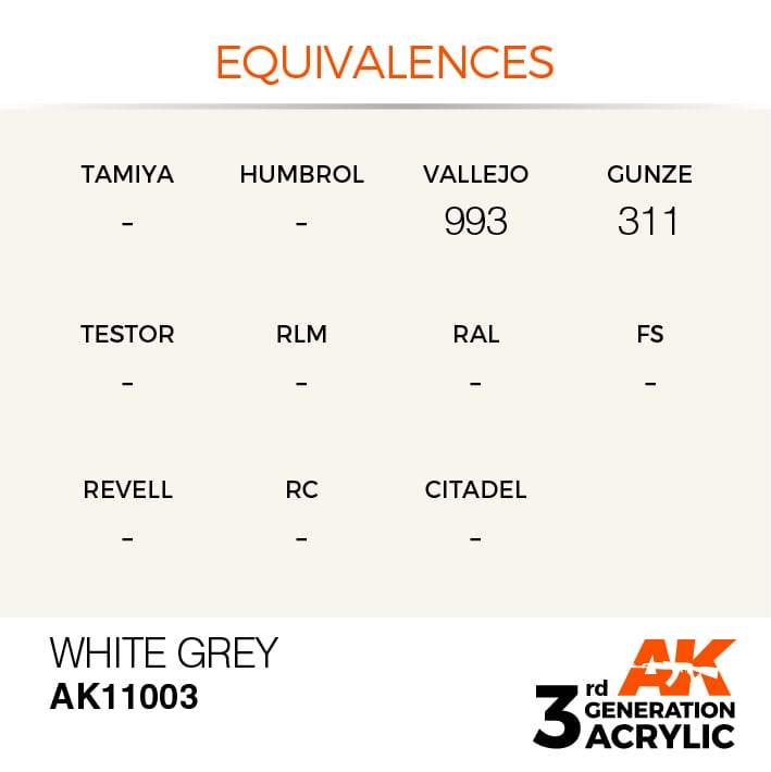 AK Acrylic 3G - White Grey ( AK11003 )