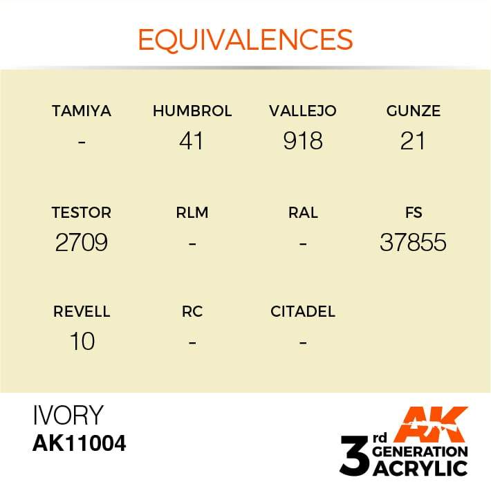 AK Acrylic 3G - Ivory ( AK11004 )