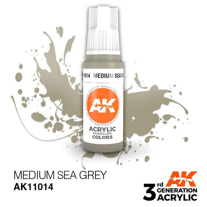 AK Acrylic 3G - Medium Sea Grey ( AK11014 )