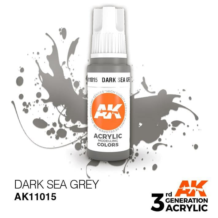 AK Acrylic 3G - Dark Sea Grey ( AK11015 )