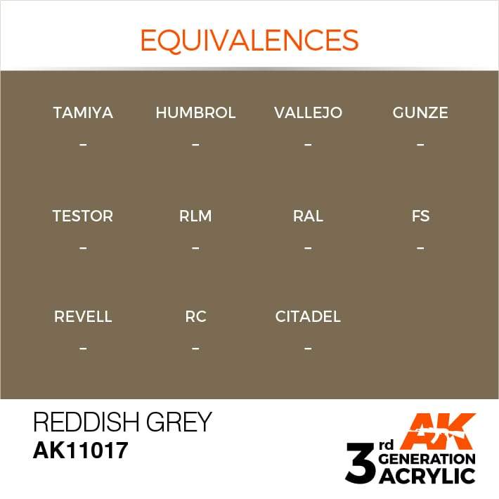 AK Acrylic 3G - Reddish Grey ( AK11017 )
