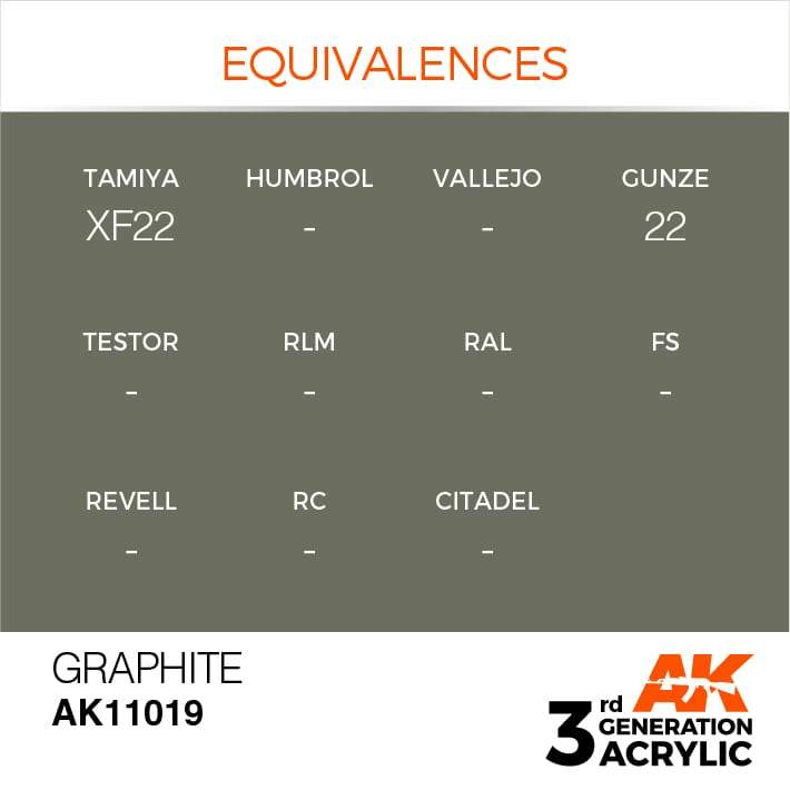 AK Acrylic 3G - Graphite ( AK11019 )