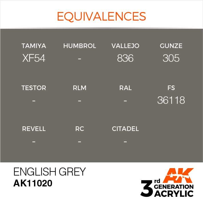 AK Acrylic 3G - English Grey ( AK11020 )