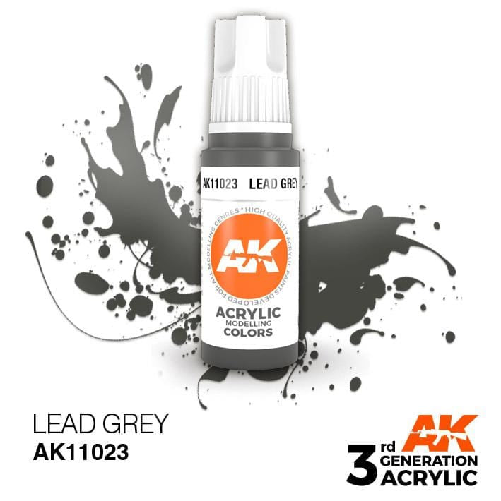 AK Acrylic 3G - Lead Grey ( AK11023 )