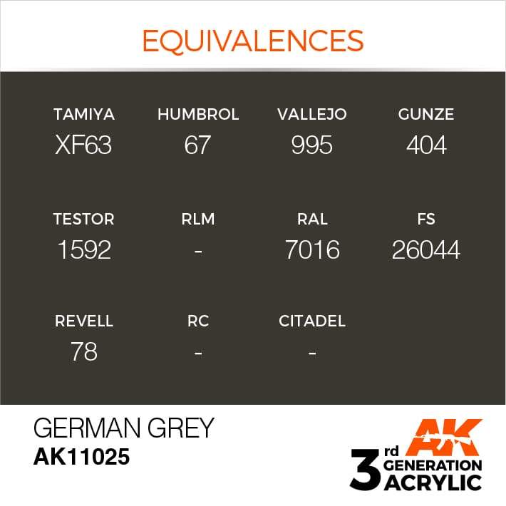 AK Acrylic 3G - German Grey ( AK11025 )