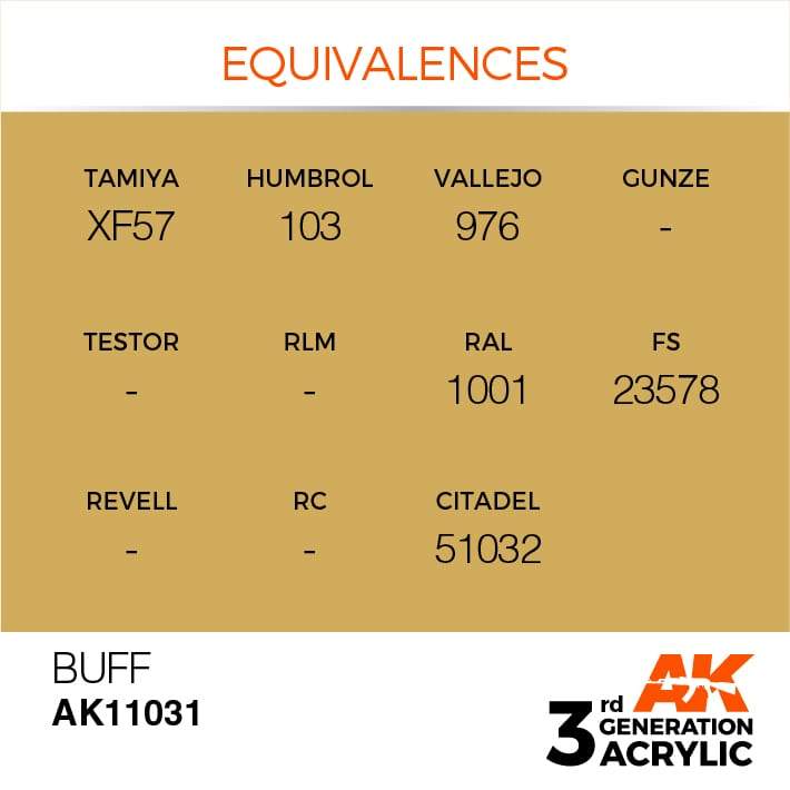 AK Acrylic 3G - Buff ( AK11031 )