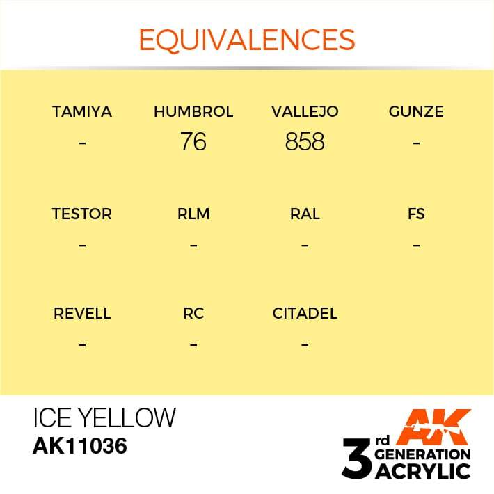 AK Acrylic 3G - Ice Yellow ( AK11036 )