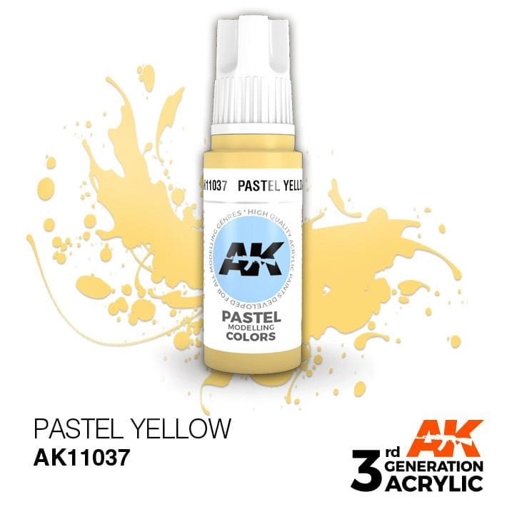 AK Acrylic 3G Pastel - Pastel Yellow ( AK11037 )