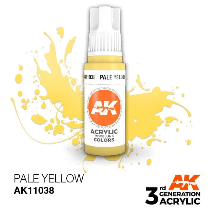 AK Acrylic 3G - Pale Yellow ( AK11038 )