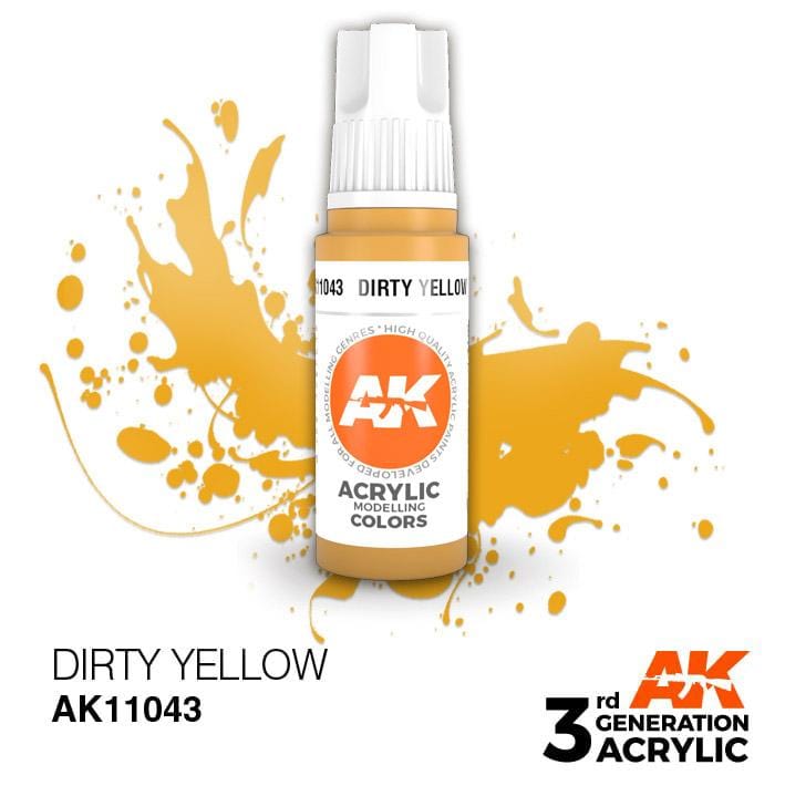 AK Acrylic 3G - Dirty Yellow ( AK11043 )