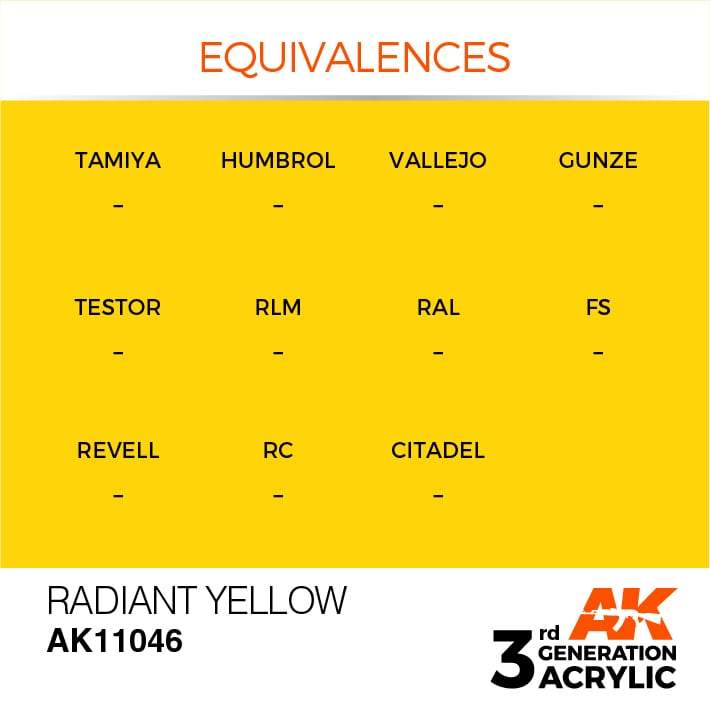 AK Acrylic 3G - Radiant Yellow ( AK11046 )