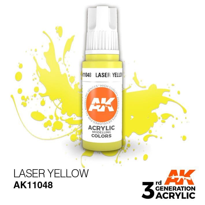 AK Acrylic 3G - Laser Yellow ( AK11048 )