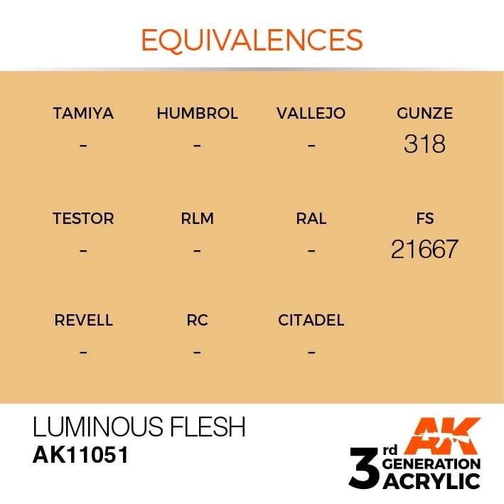 AK Acrylic 3G - Luminous Flesh ( AK11051 )