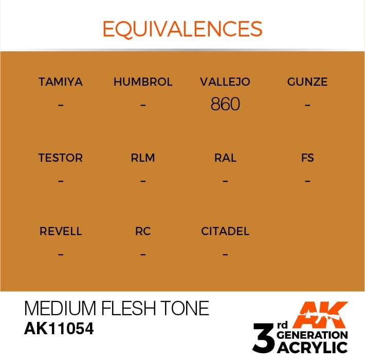 AK Acrylic 3G - Medium Flesh Tone ( AK11054 )