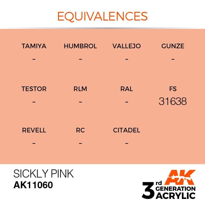 AK Acrylic 3G - Sickly Pink ( AK11060 )
