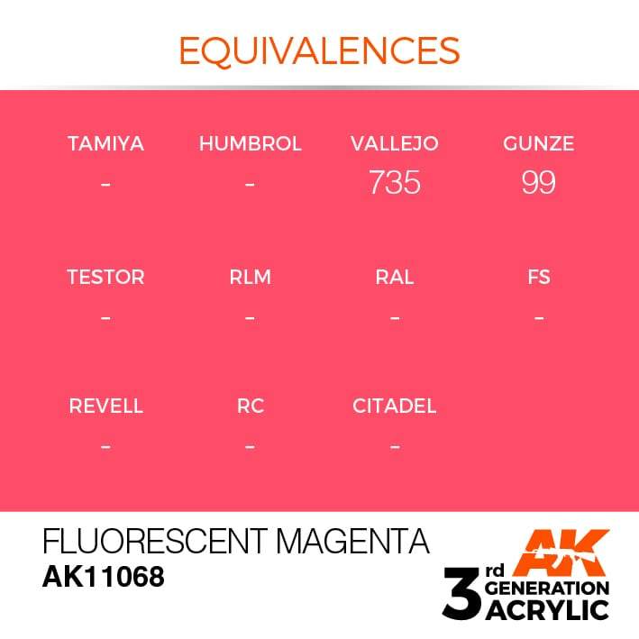 AK Acrylic 3G - Fluorescent Magenta ( AK11068 )