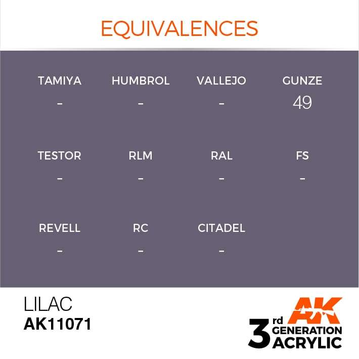 AK Acrylic 3G - Lilac ( AK11071 )