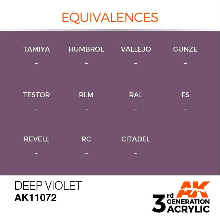 AK Acrylic 3G Intense - Deep Violet ( AK11072 )