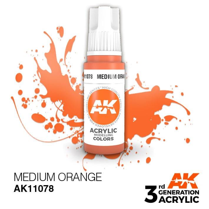 AK Acrylic 3G - Medium Orange ( AK11078 )