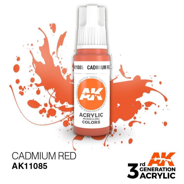 AK Acrylic 3G - Cadmium Red ( AK11085 )